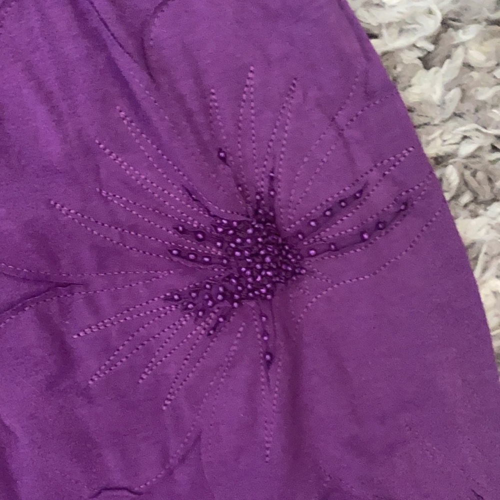 Bebe Purple Embellished Long Maxi Dress - Picture 10 of 13